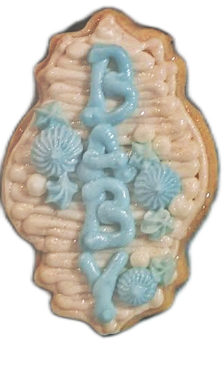 Baby Boy Blue and White Cookies 3