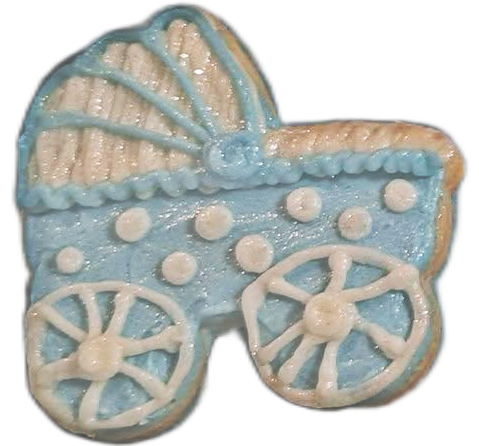 Baby Boy Blue and White Cookies 3
