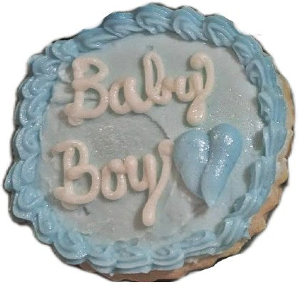 Baby Boy Blue and White Cookies