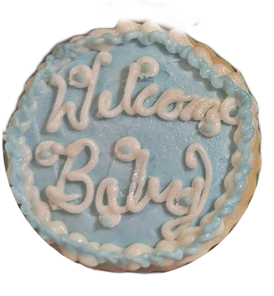 Baby Boy Blue and White Cookies 2
