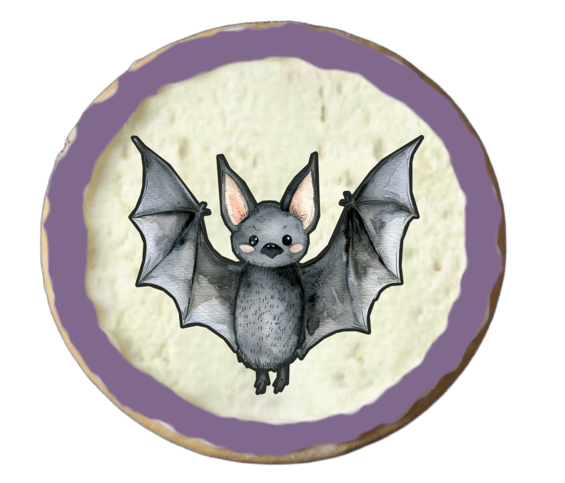Half Dozen Purple Halloween Cookies Part 2/2
