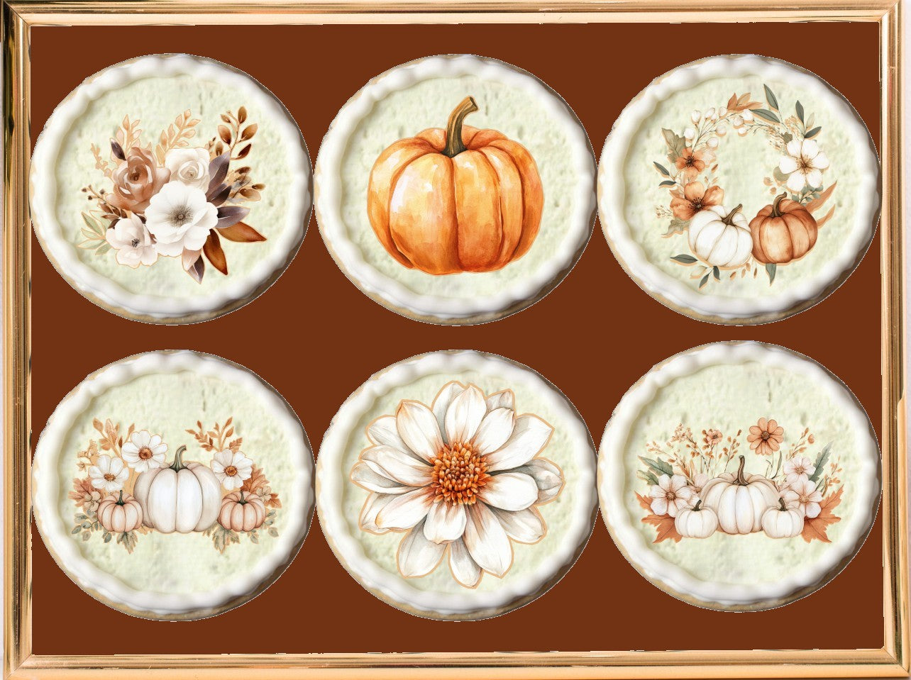 Half Dozen Fall Autumn Cookie Set Part 1/2