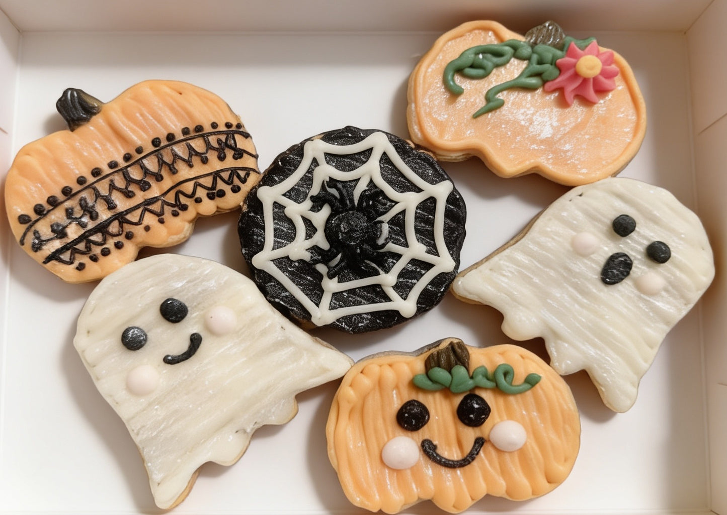 Halloween Cookies - Spider, Pumpkin Lace