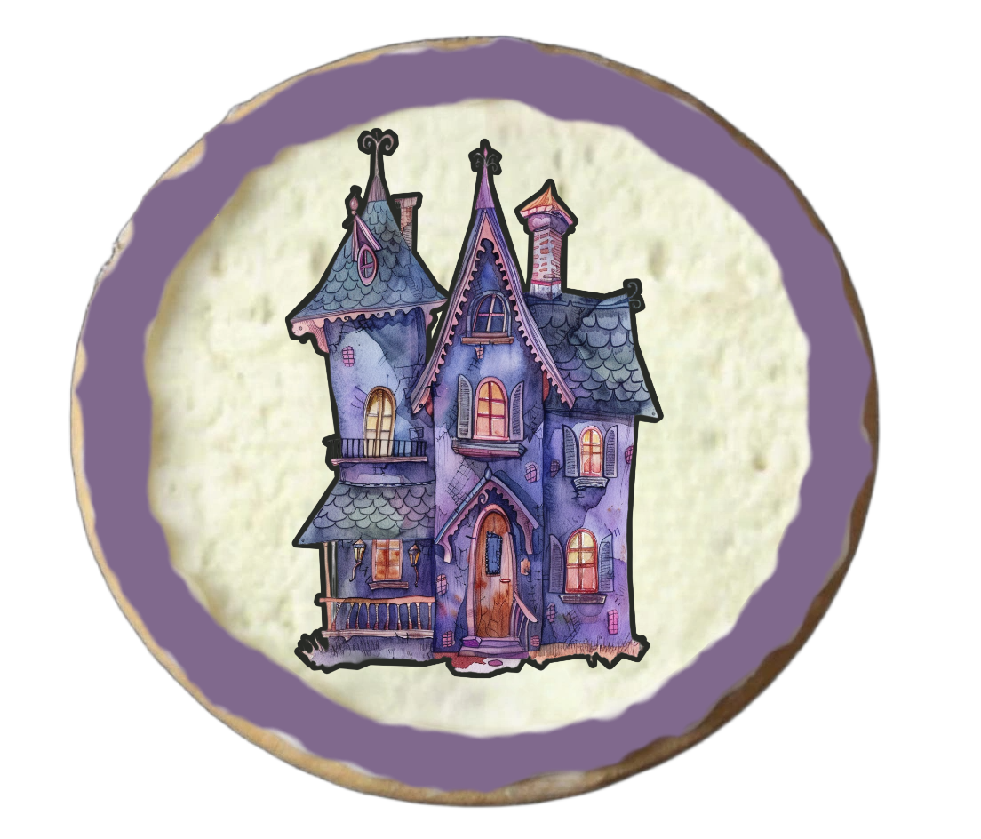 Half Dozen Purple Halloween Cookies Part 1/2