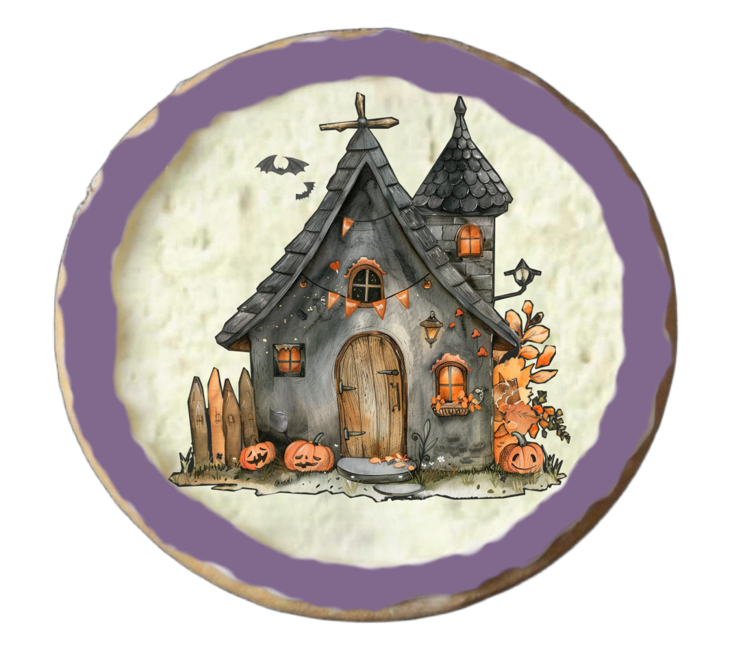 Half Dozen Purple Halloween Cookies Part 2/2