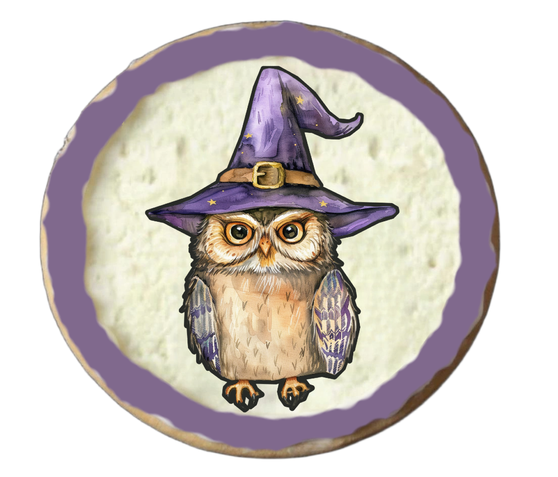 Half Dozen Purple Halloween Cookies Part 1/2