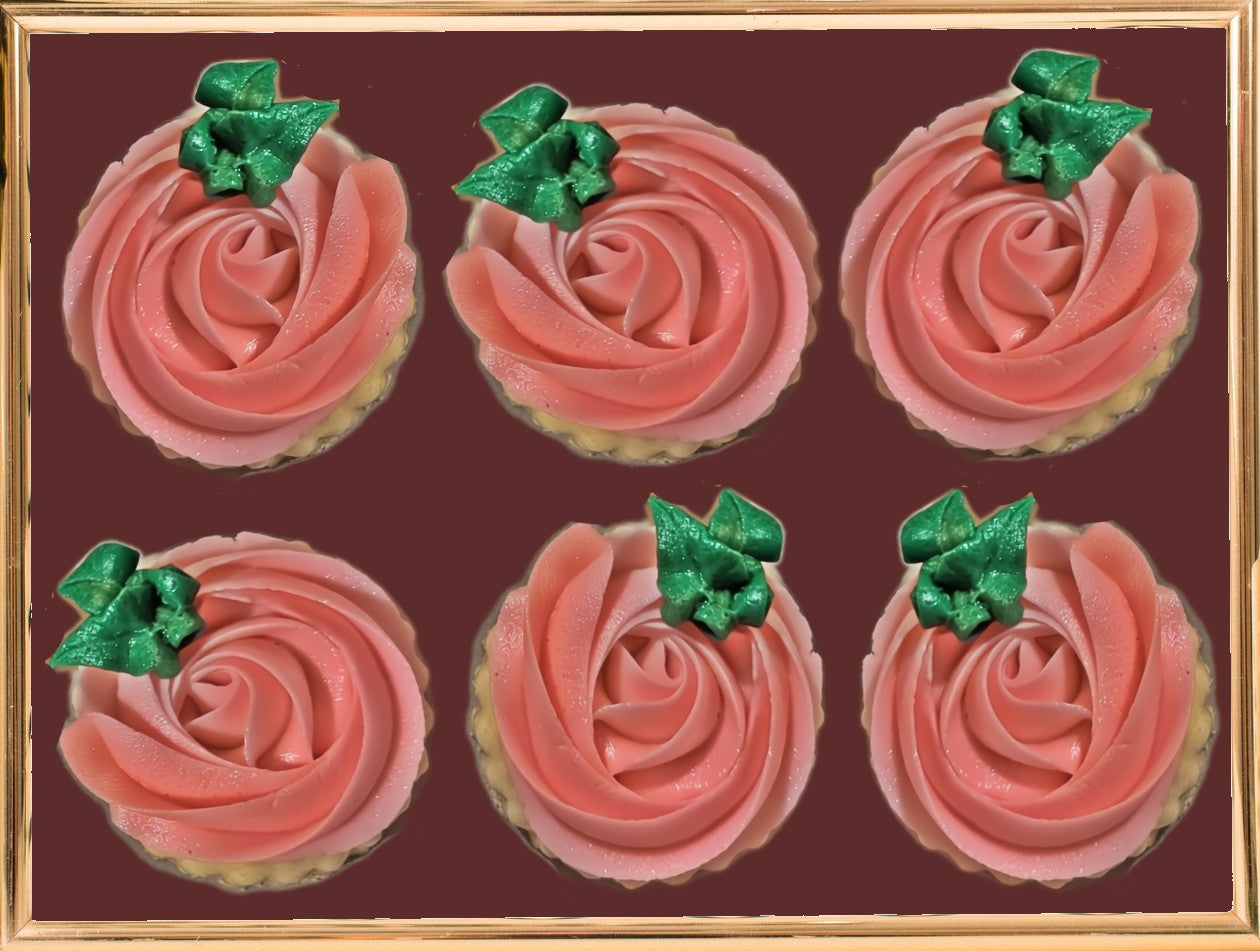 Half Dozen Pink Rosettes