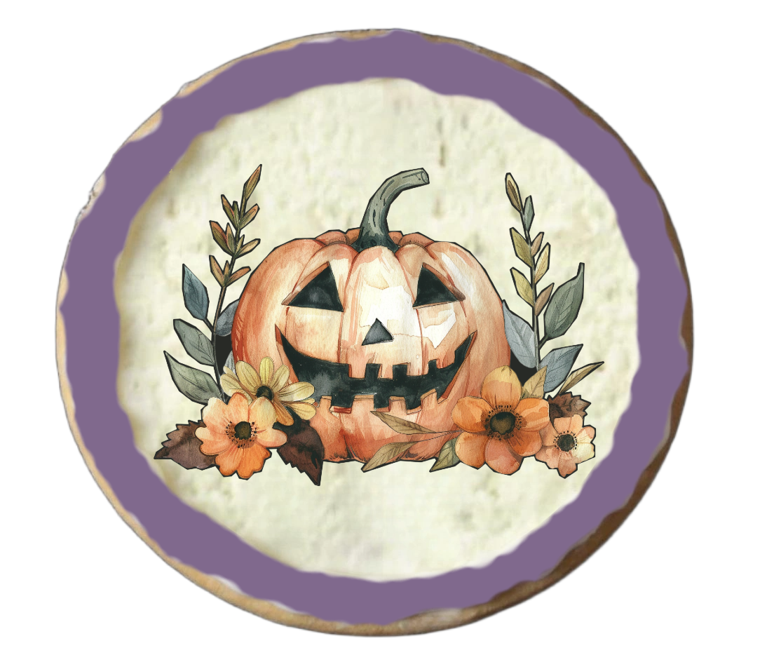 Half Dozen Purple Halloween Cookies Part 2/2