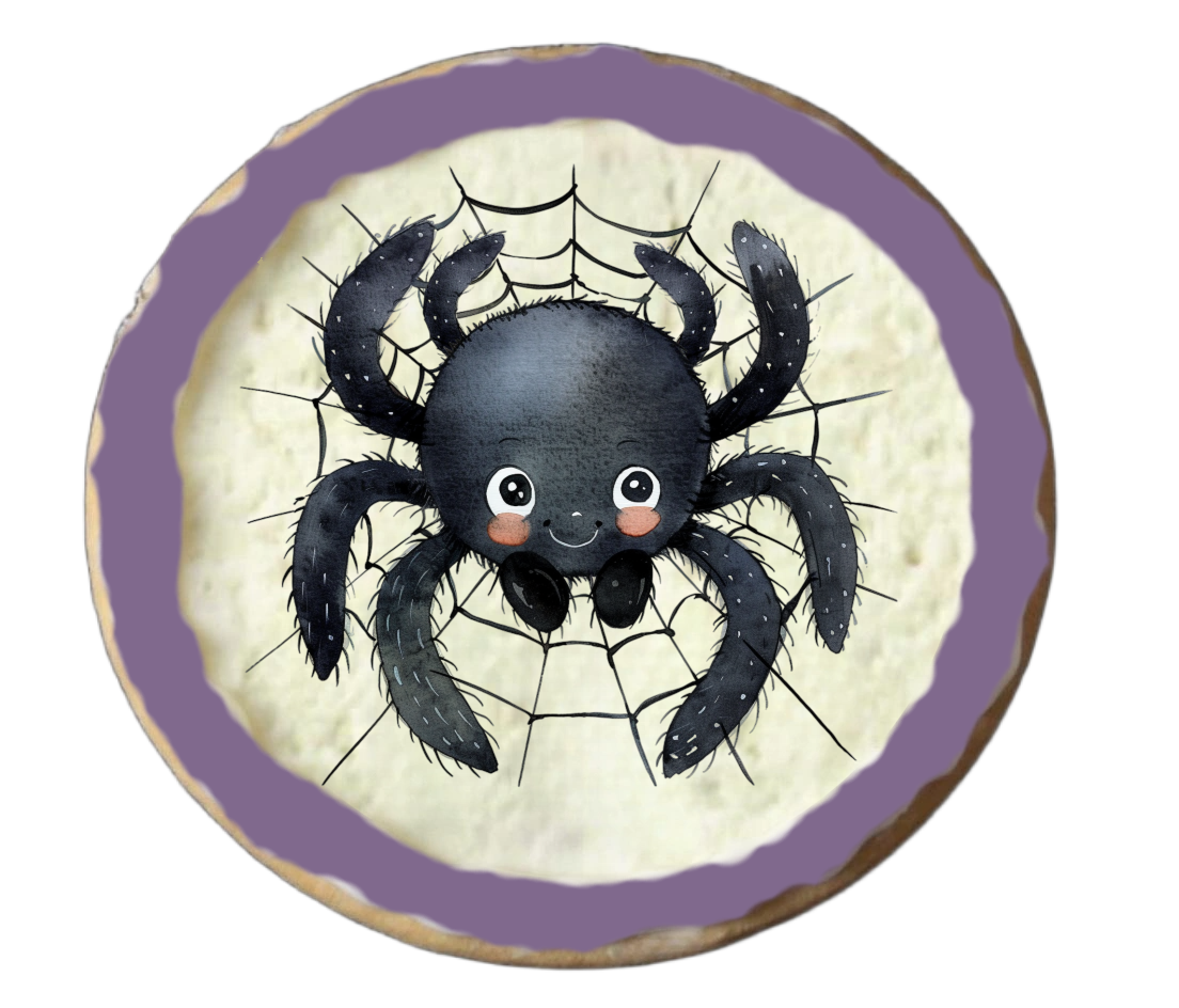 Half Dozen Purple Halloween Cookies Part 2/2