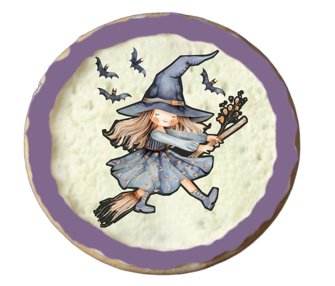 Half Dozen Purple Halloween Cookies Part 2/2