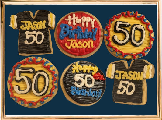 Birthday Cookies With Name and Age