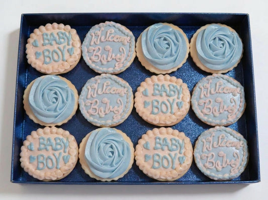 Baby Shower Blue Boy Cookies