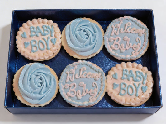 Baby Shower Blue Boy Cookies