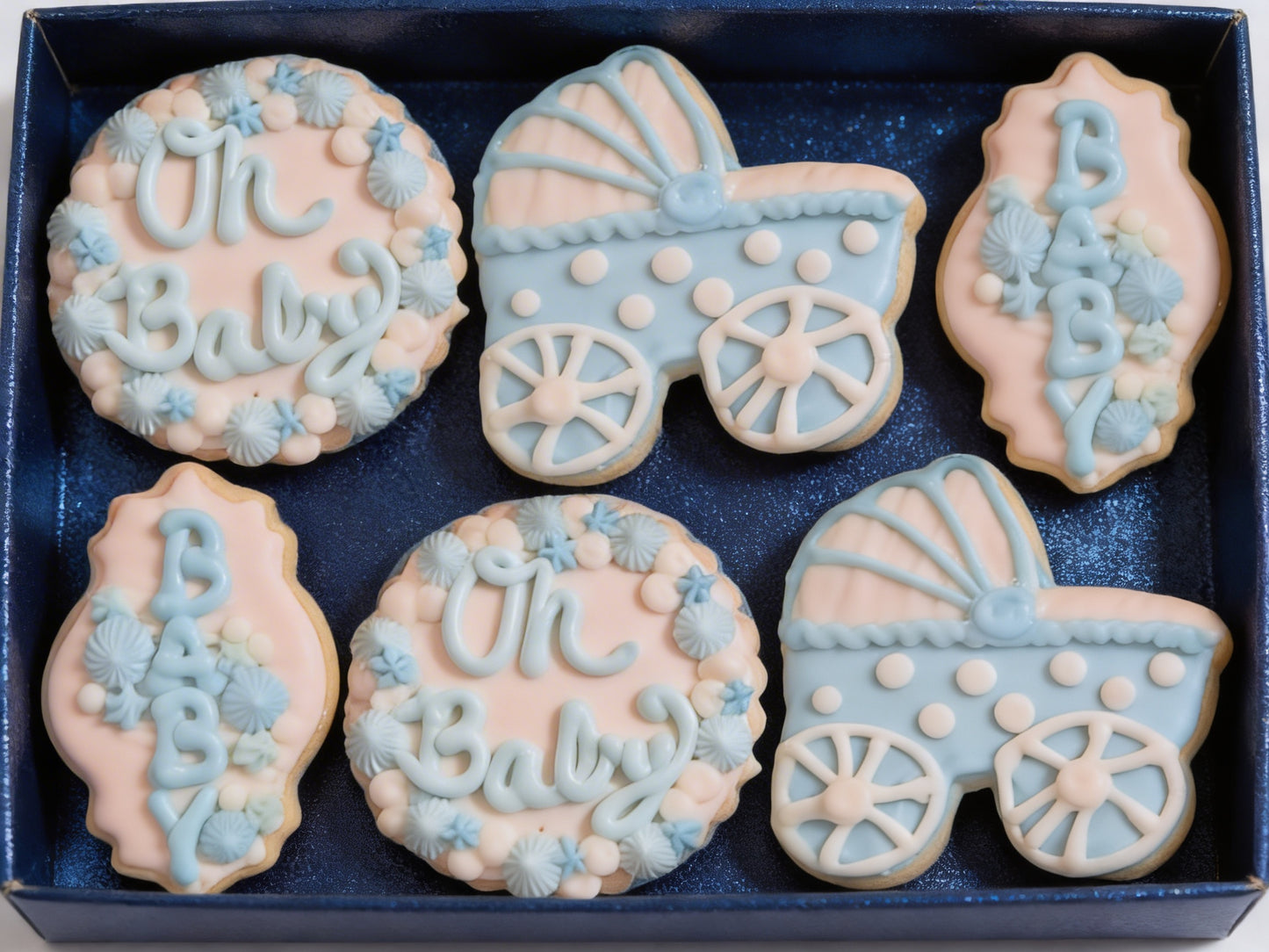 Baby Shower Blue Boy Cookies Pt 2