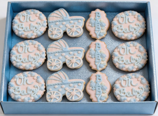 Baby Shower Blue Boy Cookies Pt 2