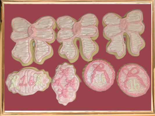 Pink Birthday Bows with Age