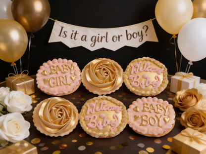 Baby Shower Gold Neutral Boy or Girl Cookies
