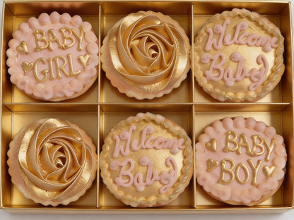 Baby Shower Gold Neutral Boy or Girl Cookies