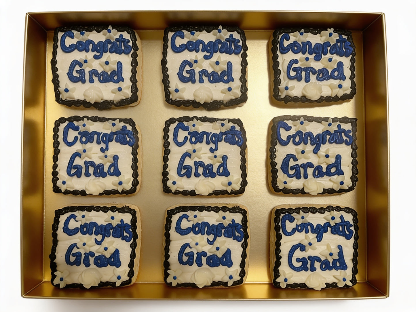 Congrats Grad Square Cookies