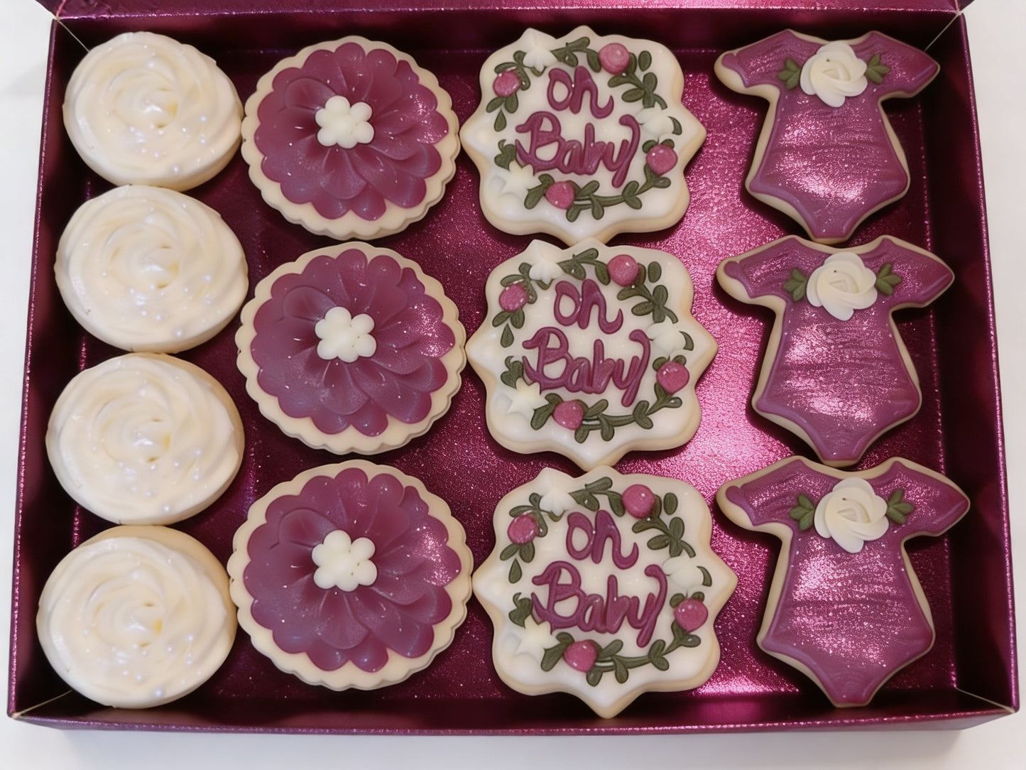 Baby Shower Pink Girl Cookies Pt 3