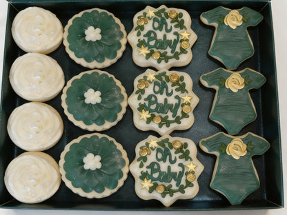 Baby Shower Green Boy Cookies Pt 3