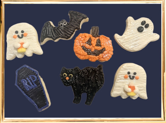 Halloween Cookies, Cat, Pumpkin