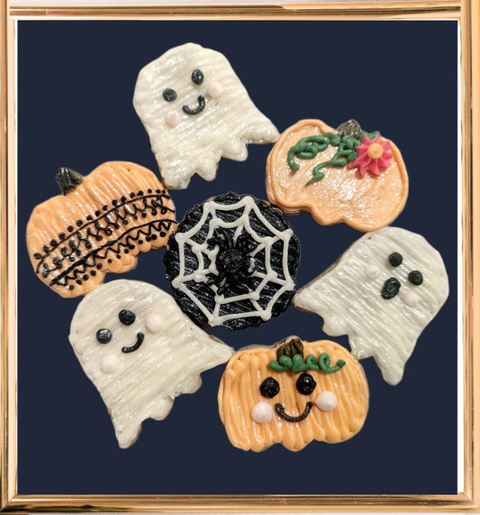 Halloween Cookies - Spider, Pumpkin Lace