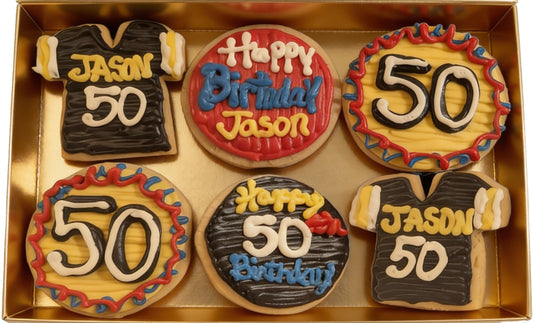 Birthday Cookies With Name and Age