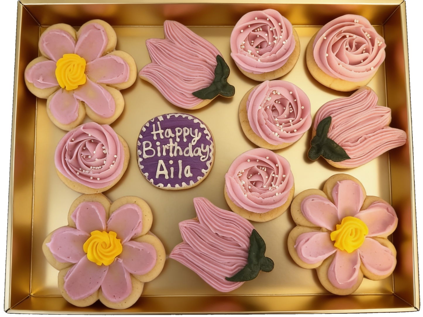 Happy Birthday Flower Set