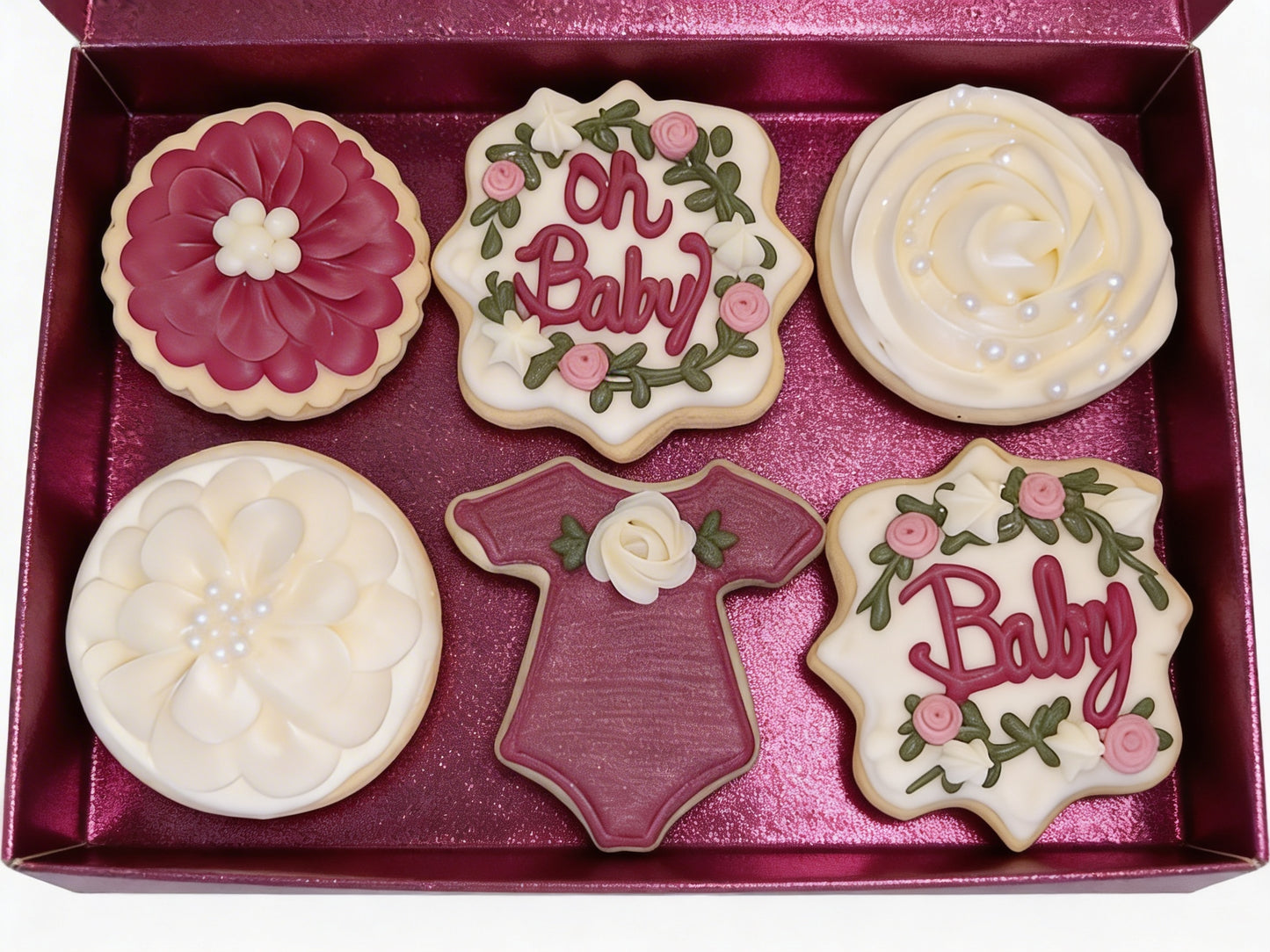 Baby Shower Pink Girl Cookies Pt 3