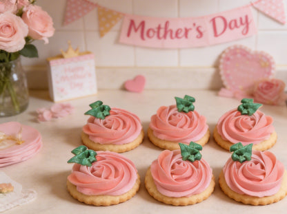Dozen Pink Rosettes Mother's Day