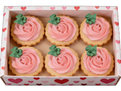 Dozen Pink Rosettes Valentine's Day