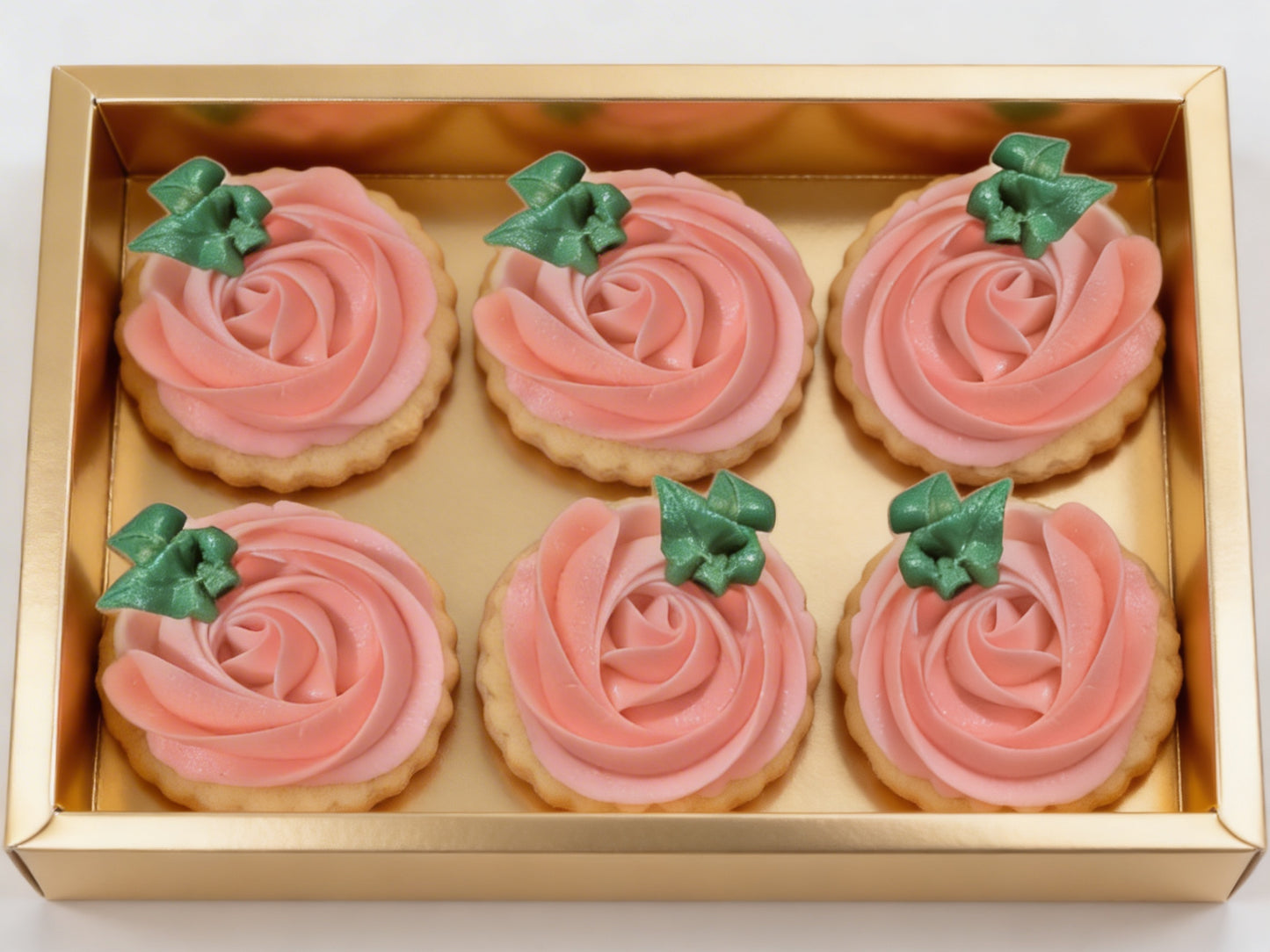 Dozen Pink Rosettes Wedding Day