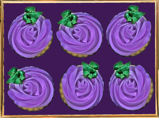 Half Dozen Purple Rosettes