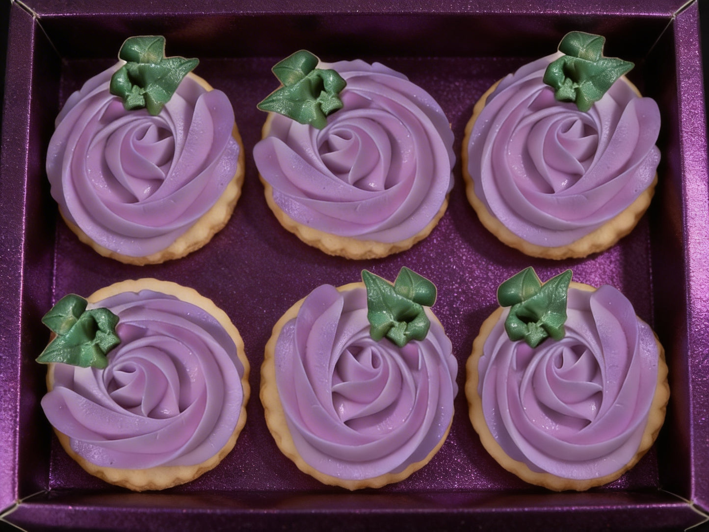 Dozen Purple Rosettes Mother's Day