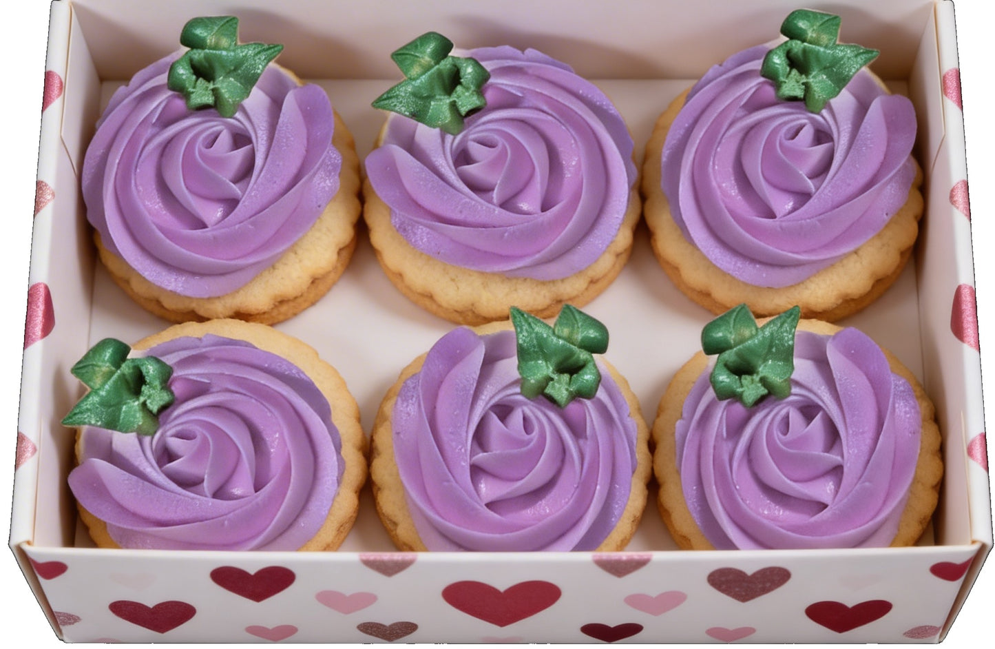 Dozen Purple Rosettes Valentine's Day