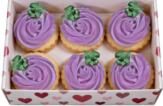 Dozen Purple Rosettes Valentine's Day