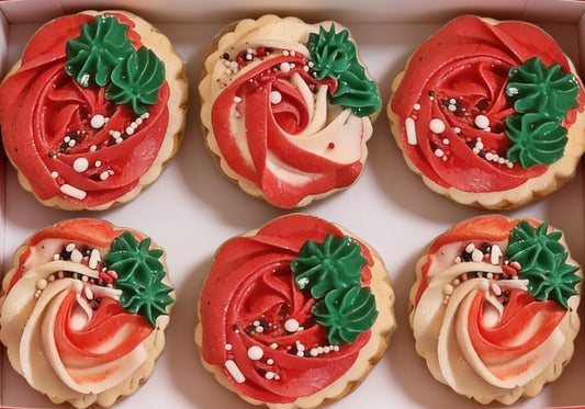 Dozen Red & White Rosettes