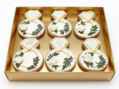 Dozen Wedding or Engagement Ring Cookies