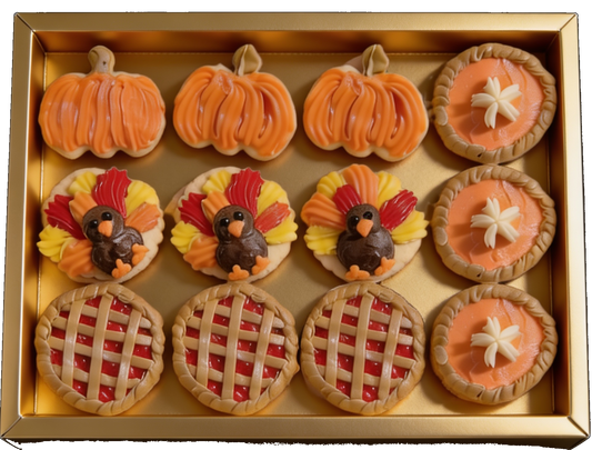 Thanksgiving Turkeys, Pumpkins and Pies