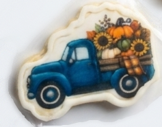 Truck - Blue w/ Pumpkins